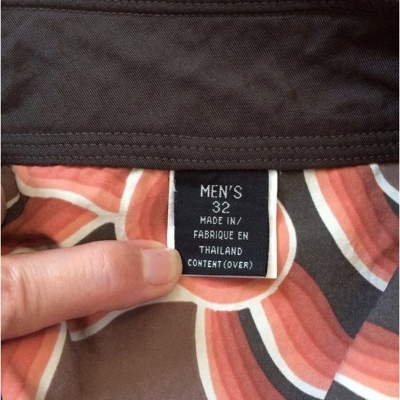 Patagonia Board Shorts 32 Pataloha Brown Orange White Wave HTF - Picture 4 of 4